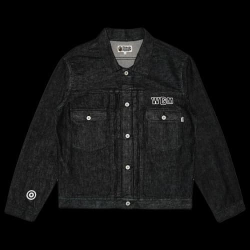 GOAT Exclusive BAPE Pearl Shark Denim Jacket Type-02 'Black'