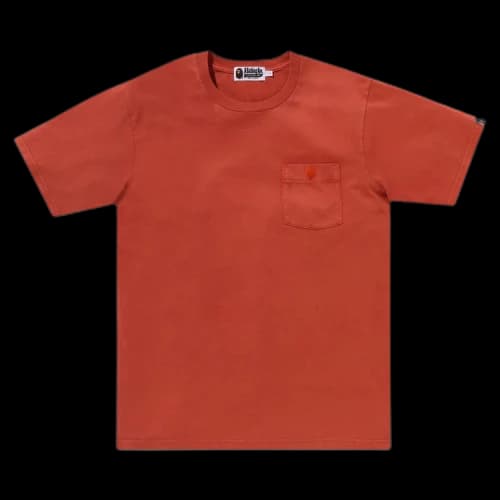 BAPE Gaement Dye One Point Pocket Tee 'Orange'