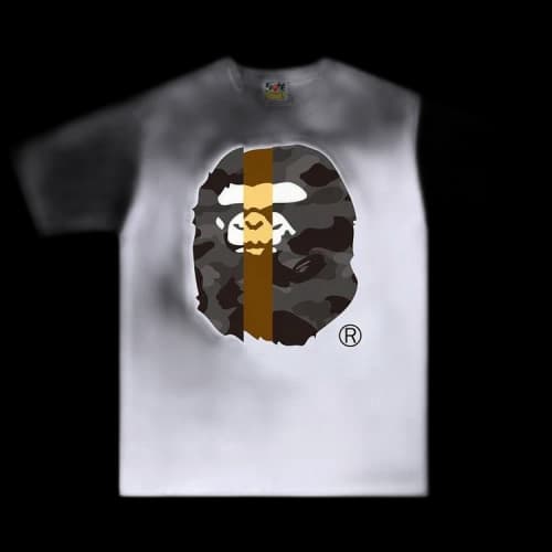 BAPE Color Camo Transform Big Ape Head Tee 'White/Black'