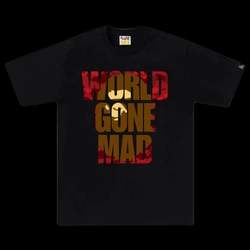 BAPE Color Camo WGM Ape Head Overlap Tee 'Black'