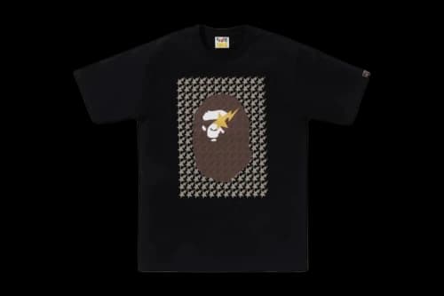 BAPE Sta Houndstooth Ape Head Tee Black/Brown