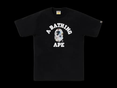 BAPE Floral Camo College Tee Black