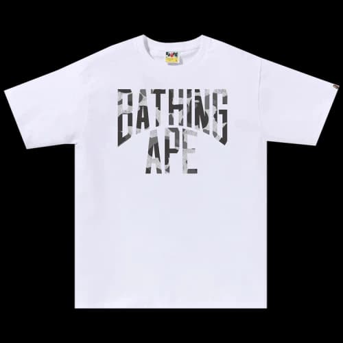 BAPE Camo NYC Logo Tee 'White'