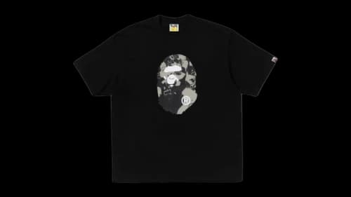 BAPE Shark Seijin Ape Head Relaxed Fit Tee Black