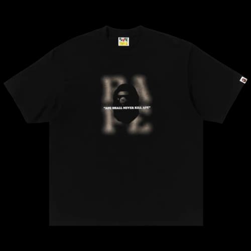 BAPE Blur Logo Relaxed Fit Tee 'Black'
