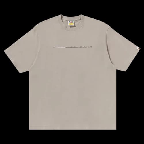BAPE Hightlight Logo Relaxed Fit Tee 'Grey'