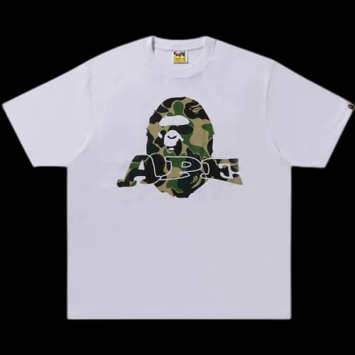 BAPE ABC Camo Ape Head Relaxed Fit Tee 'White'