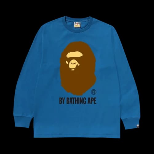 BAPE By Bathing Ape Long-Sleeve Tee 'Blue'