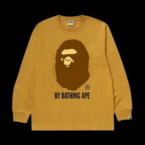 BAPE By Bathing Ape Long-Sleeve Tee 'Yellow'