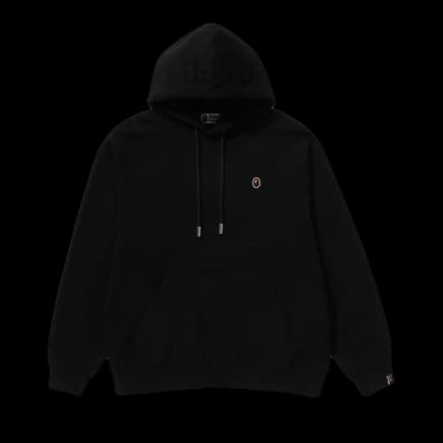 BAPE One Point Relaxed Fit Pullover Hoodie 'Black'