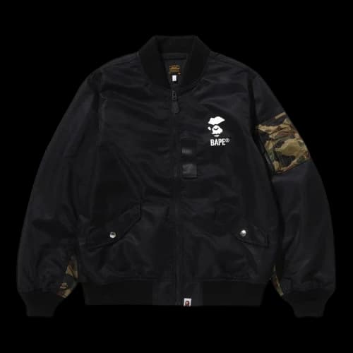 BAPE 1st Camo Bomber Jacket 'Black'