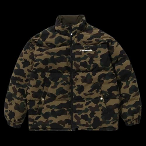 BAPE 1st Camo Reversible Down Jacket 'Green'