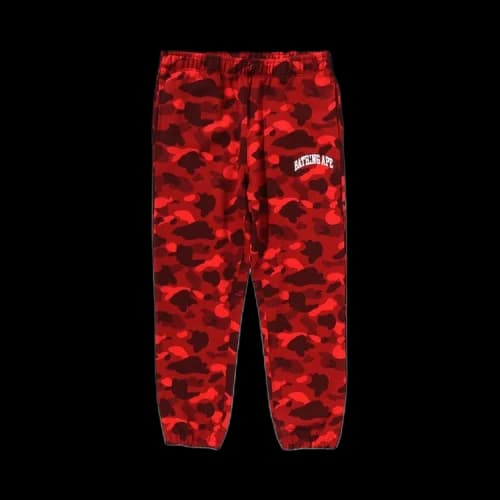 BAPE Color Camo Sweatpants 'Red'