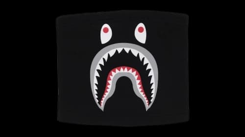 BAPE Shark Motif Neck Warmer Red