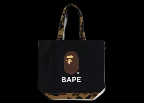 BAPE 1st Camo Ape Head Tote Bag (SS24) Black