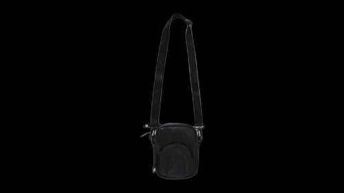 BAPE Shark Leather Mini Bag Black