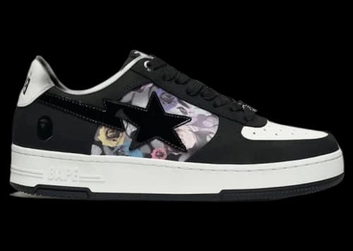 A Bathing Ape Bape Sta #2 Black Multi Roses