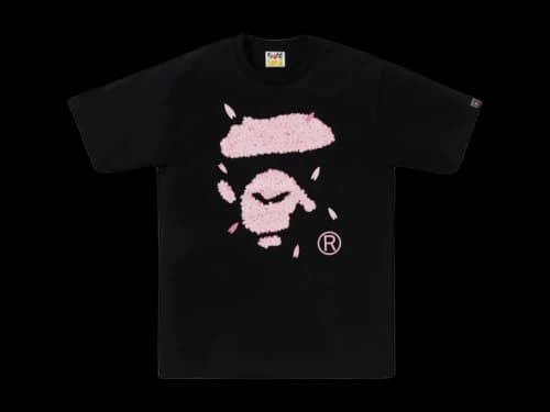 BAPE Sakura Ape Face Tee Black