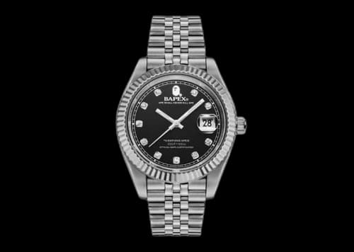 BAPE Type 6 BAPEX Watch Silver
