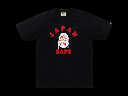 BAPE Japan College Kabuki Tee Black