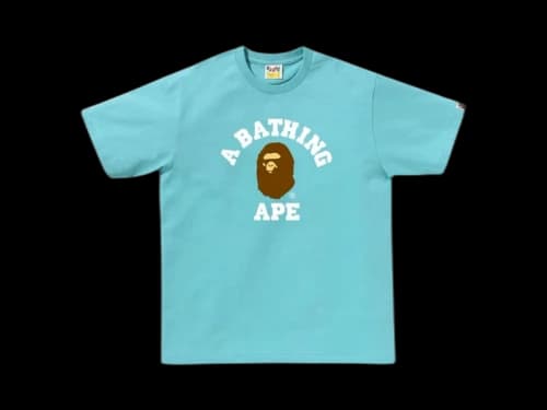 BAPE College Tee (SS25) Blue