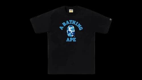BAPE ABC Camo College Tee (SS25) Black/Blue