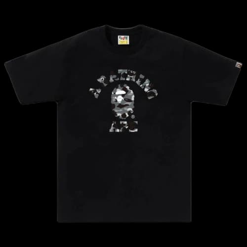 BAPE 1st Camo College Tee 'Black/Grey'