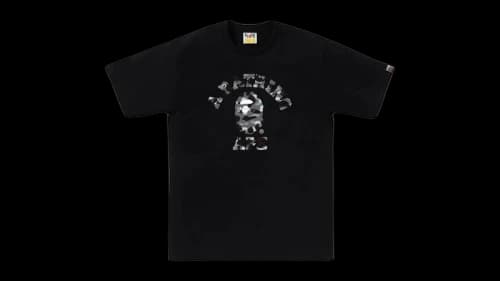 BAPE 1st Camo College Tee Tee Black/Grey