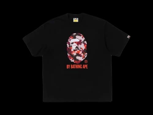 BAPE Map Camo By Bathing Ape Relaxed Fit Tee Black