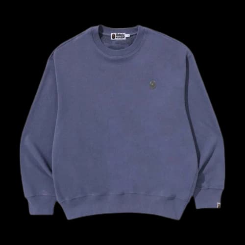 BAPE One Point Relax Fit Crewneck Sweatshirt 'Charcoal'