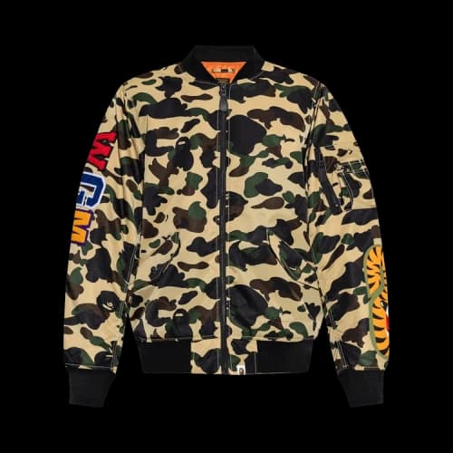 BAPE 1st Camo Shark MA-1 Jacket 'Yellow'