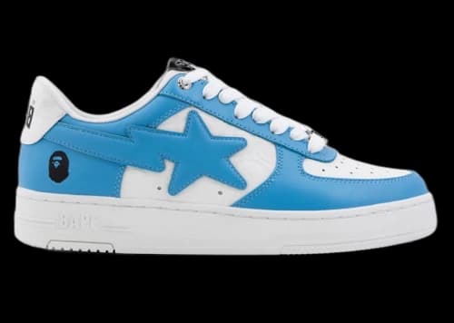 A Bathing Ape Bape Sta Low #3 White Blue Cloud Camo