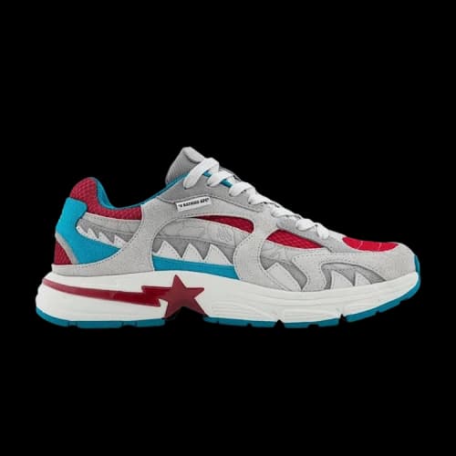 BAPE Shark Sta #2 'Grey Blue Red'