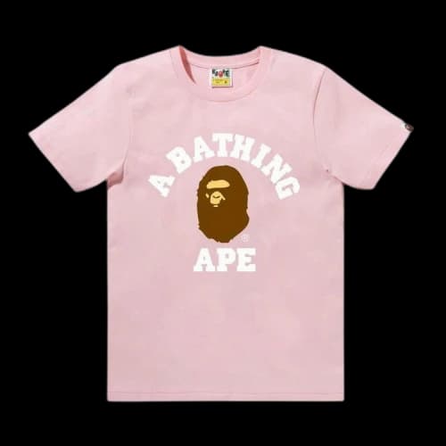 BAPE College Tee 'Pink'