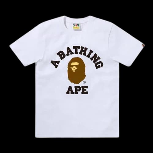 BAPE College Tee 'White'