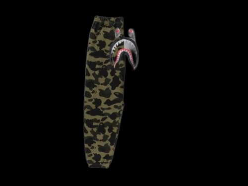 BAPE Women's 1st Camo Shark Sweat Pants Grey