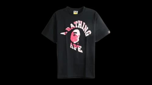 BAPE Tie Dye Twist College Tee (SS26) Black