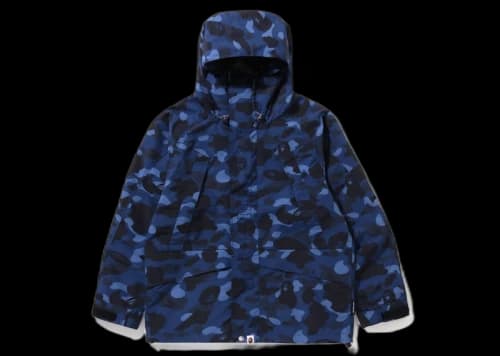 BAPE Color Camo Snowboard Jacket Jacket Navy