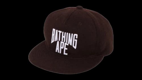 BAPE Patch Snap Back Cap Brown