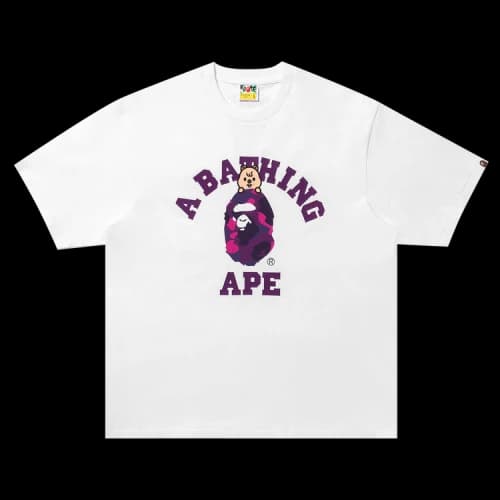 BAPE x Stray Kids Han Quokka College Tee 'White'