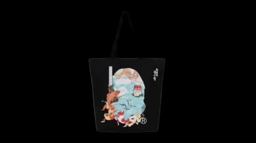 BAPE X Ukiyo-E Tote Bag Sax