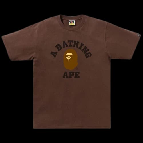 BAPE College Tee 'Brown'