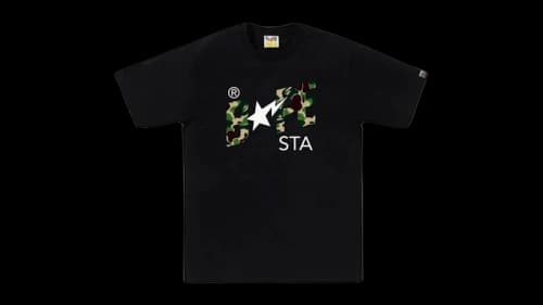 BAPE ABC Camo Sta Logo Tee Bkxgr