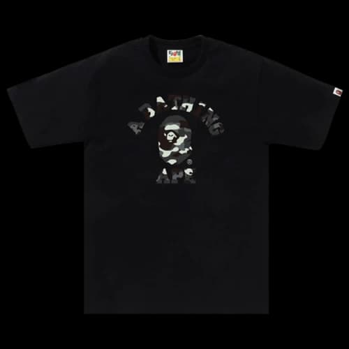 BAPE City Camo College Tee 'Black'