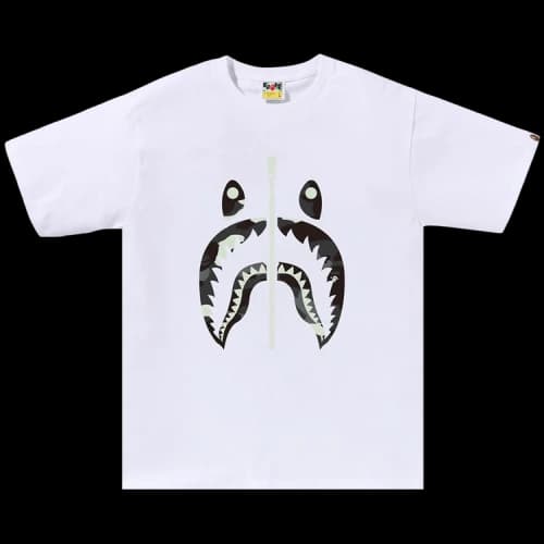 BAPE City Camo Shark Tee 'White'