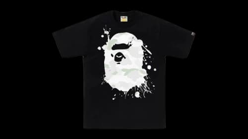 BAPE City Camo Painting Ape Head Tee (FW25) Black