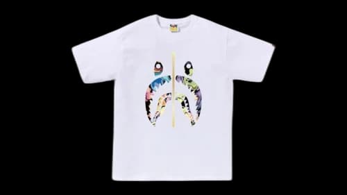 BAPE Art Camo Shark Tee Black