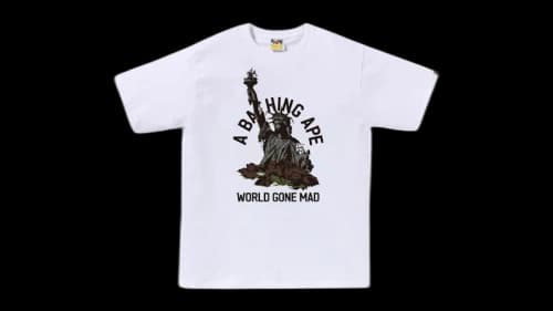 BAPE Statue Of Liberty Tee Navy