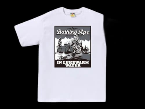 BAPE Base Camp Tee White