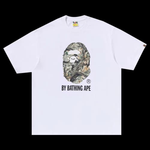 BAPE Tree Edge Camo Relaxed Fit Tee 'White'
